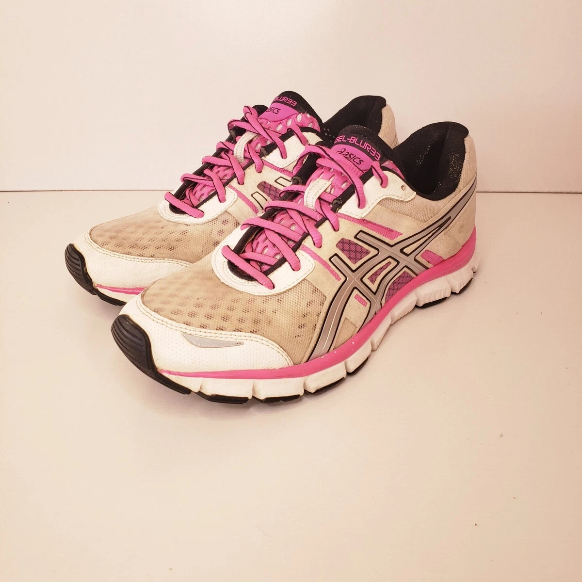 GEL-Blur 33 Running Shoes Womens Size T1H8N White/Pink Sneakers | eBay