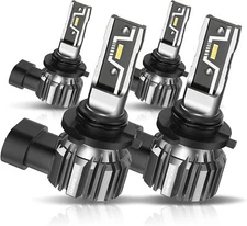 4x 9005 9006 LED Combo Headlight Bulb High Low Beam Kit Xenon Super Bright White
