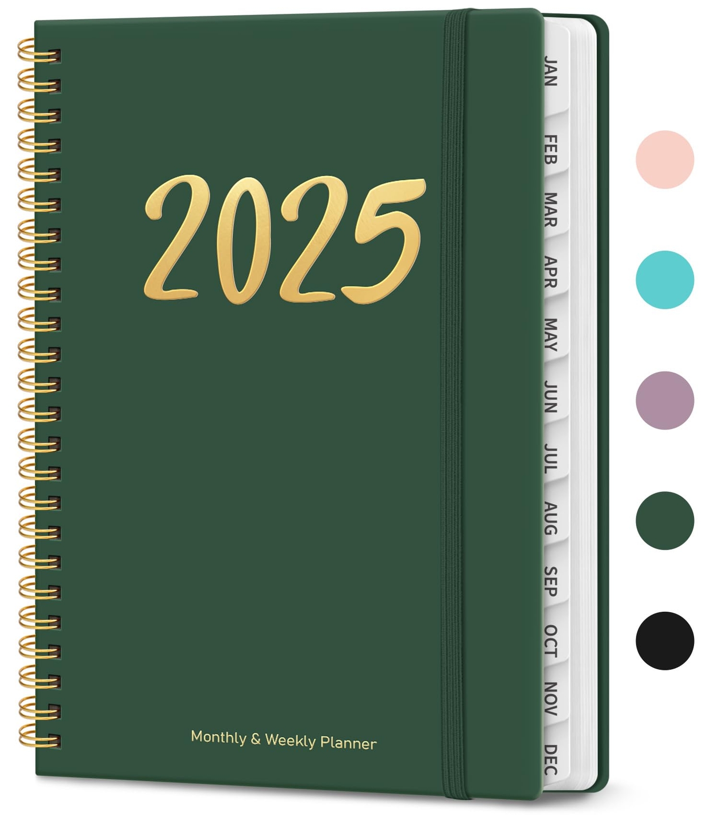 2025 Planner, Weekly and Monthly Planner Spiral Bound, Jan 2025 - Dec 2025, H...
