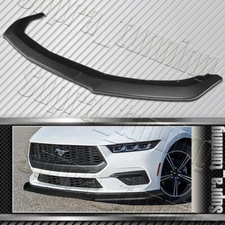 Carbon Painted Front Bumper Lip Spoiler Splitter For 2024-2025 Ford Mustang ECO