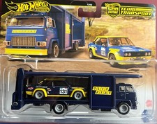2024 New!! Hot Wheels Team Transport #62 Fiat 131 Abarth & Second Story Lorry