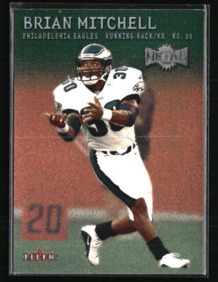 Brian Mitchell 2000 Metal #108  Football Card