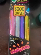 Vintage Hot Covers Vinyl Book Covers Removeable Self Adhesive Craft Hobby 90’s