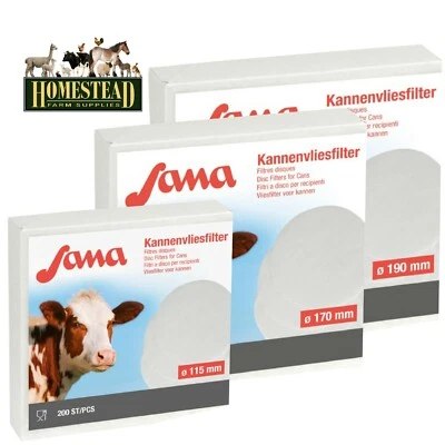 Homestead Farm Supplies Milk Filter - Pack of 200 - Milk Filters 3 Sizes