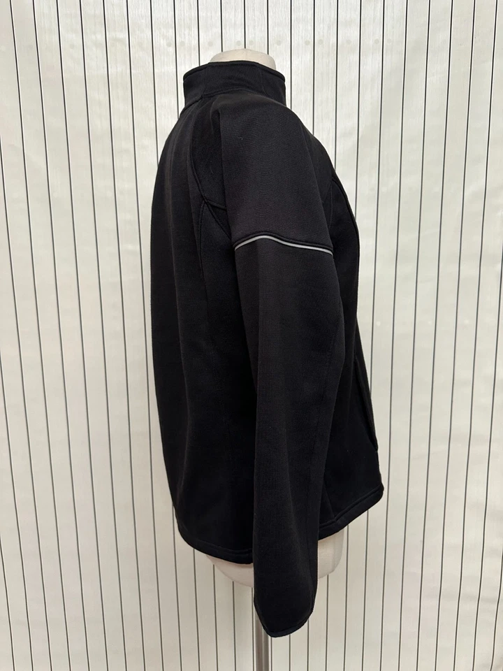 Chaqueta Danskin Now Mujer Negra Forrada de Vellón Manga Larga Mock Cuello Cremallera Talla XL Foto 4 de 4