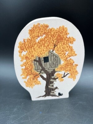 Vintage 1996 The Cat's Meow Village Treehouse #263 Signed Faline 96 - Retired