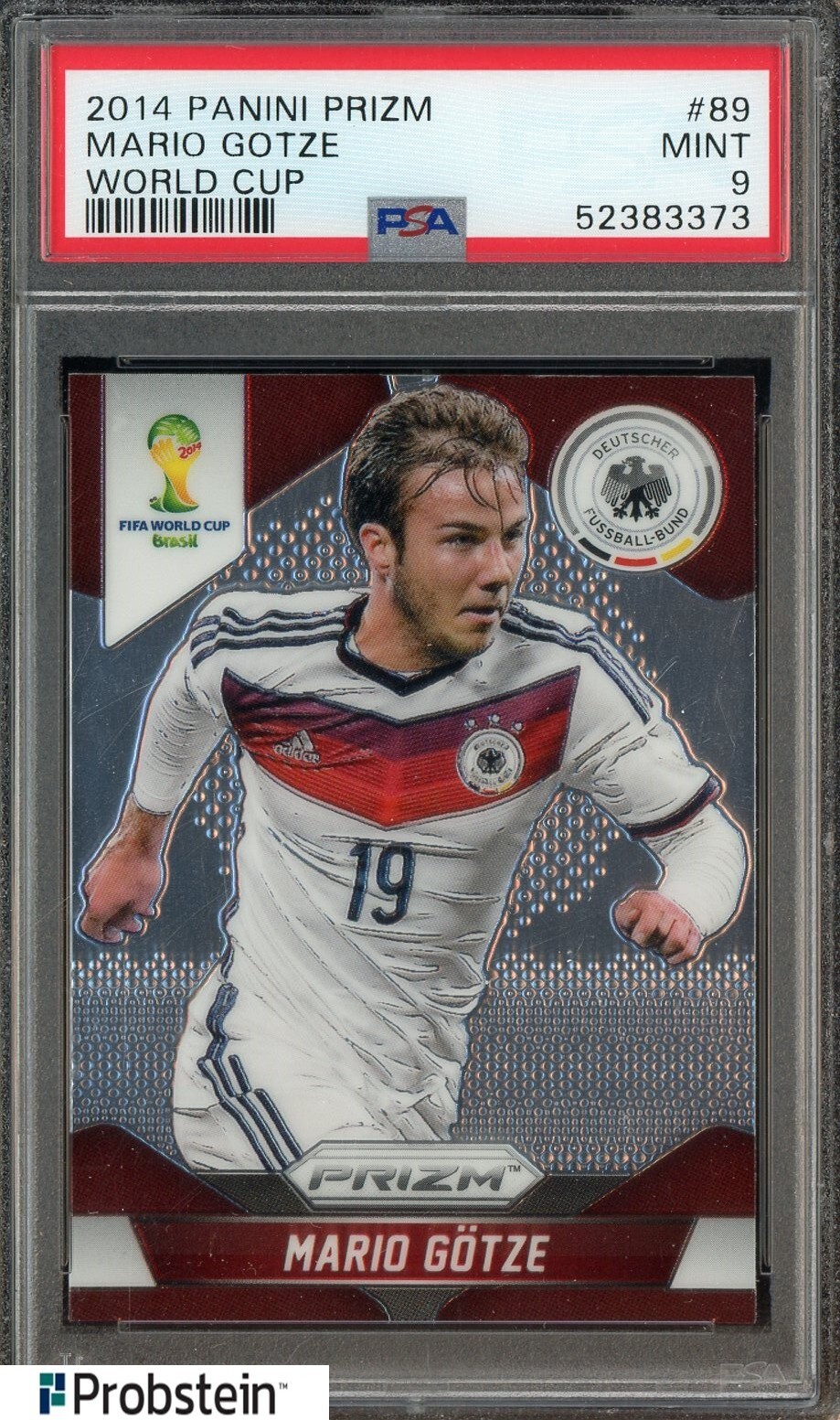 2014 Panini Prizm World Cup Soccer #89 Mario Gotze PSA 9 MINT