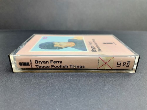 Bryan Ferry THESE FOOLISH THINGS Cassette ZCI9249 *RARE PINK LABELS/BLUE SHELL* - Picture 5 of 9