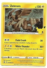 Zekrom 10/25 Holo Rare Celebrations 25th Anniversary 