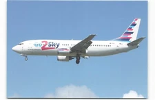 Postcard Airline GO2 SKY AIRLINE OM-GTA B737-4Q8 CC9.