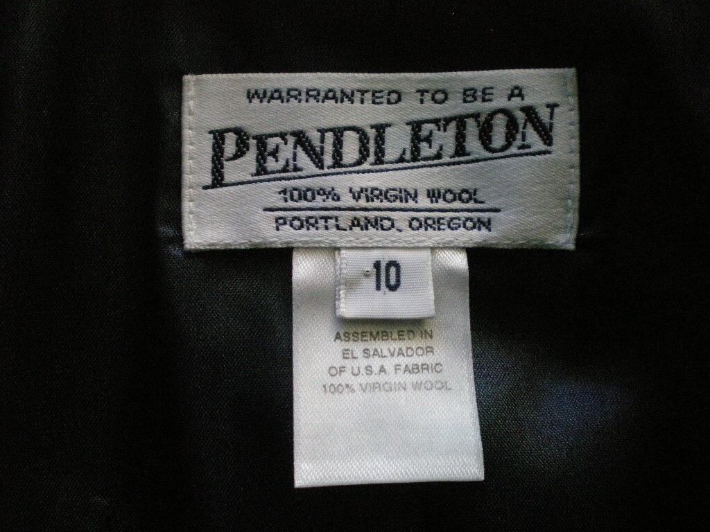 Pendleton 10 Jacket Dark Blue & Green Tartan Plai… - image 6