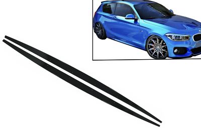 Seitenschweller Add-on Lip Extensions für BMW 1 Schrägheck F20 F21 11-19 Schwarz