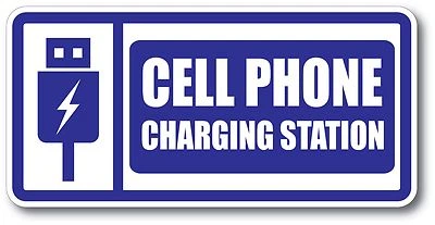 Cell Phone Charging Sticker waterproof outdoor high quality White Background