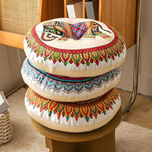 Bohemian Round Futon Indoor Outdoor Dining Patio Soft Chair Seat Pad Cushion 16"