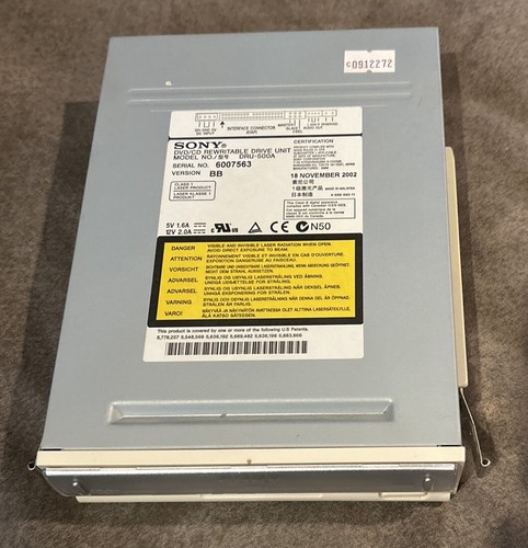 Sony DVD/CD REWRITABLE Drive DRU-500A | eBay