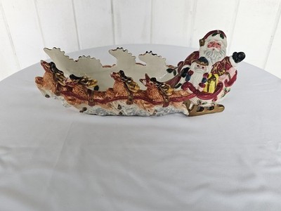 Vintage 1993 Fitz and Floyd ''Night Before Christmas'' Cracker Serving Dish