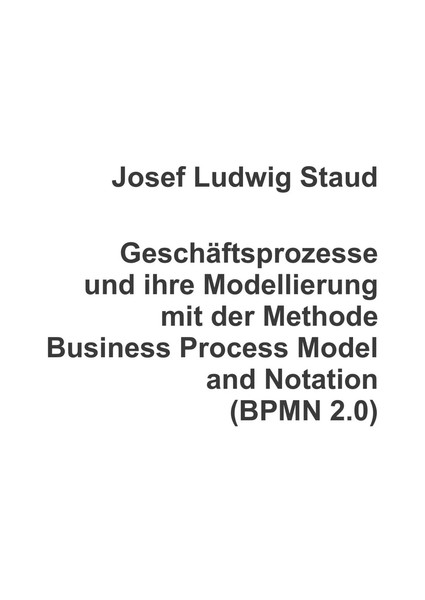 GeschäFtsprozesse Und Ihre Modellierung Mit Der Methode Business Process...-image