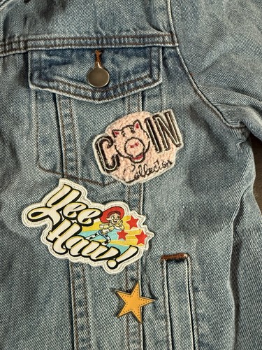 Disney Toy Story Denim Jacket With #EMBROIDERY Girls 9-10 - Picture 4 of 14