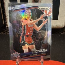 2025 Panini Prizm WNBA #104 Lucy Olsen Silver Prizm Mystics Rookie 