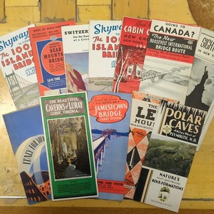 Lot Of 12 Vintage Travel Brochures Maps Guides 1940s Canada NY New England