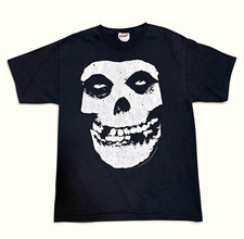2007 Misfits Jumbo Skull Black Graphic T-Shirt - Men's M