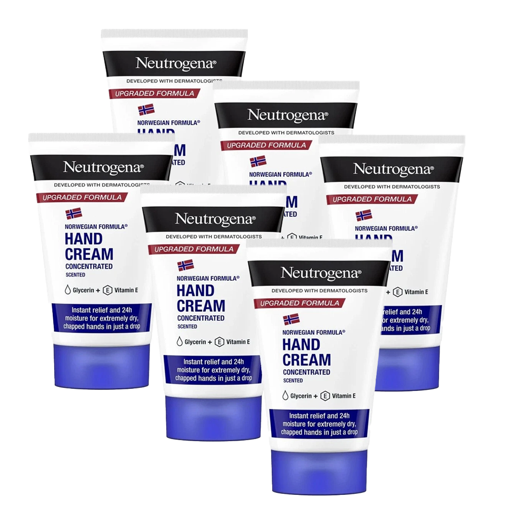 Neutrogena Concentrated Hand Cream Scented 50ml - Norwegian Formula 6 PACK