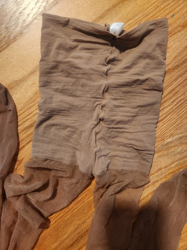 Vintage Solutions by Hanes Pantyhose Beige/Tan Nylons with Support Control Top