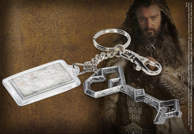 Der Hobbit Schlüssel und Schlüsselanhänger Karte Mittelerde von Thorin Noble Collection