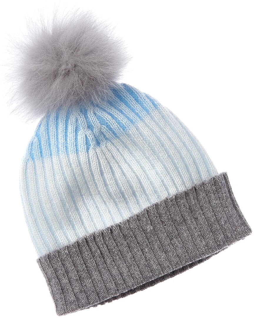 Forte Cashmere Colorblocked Plaited Rib Cashmere Hat Womens 8690₽