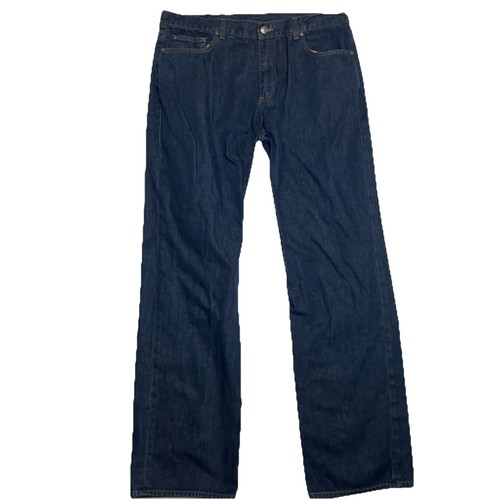 Brooks Brothers Jeans Herren 36x33 gerades Bein dunkle Waschung Baumwolle USA Etikett 36x34 - Bild 1 von 16