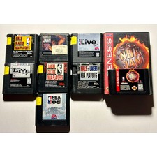 Sega Genesis NBA Basketball Massive bundle Video Game lot🔥Works! Authentic