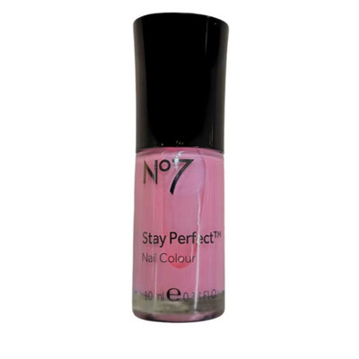 No7 Stay Perfect Nagelfarbe Pinky Pure schnelltrocknendes Glanzfinish 10ml