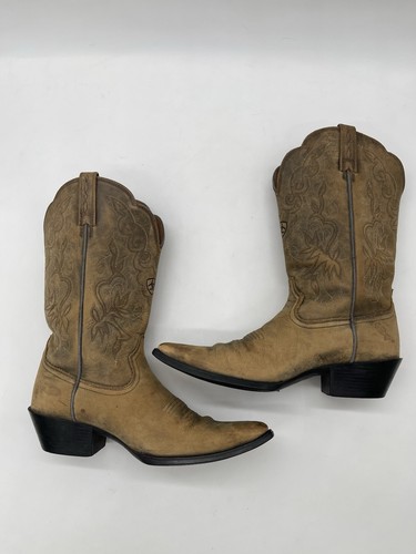 Ariat Heritage Western Cowgirl Brown Bomber Leather Boots Style 15729 Women’s 8B - Picture 7 of 14