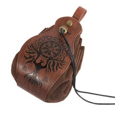 Viking Style Sachet Coin Purse Vintage Belt Accessory Waist Pendant Leather Bag