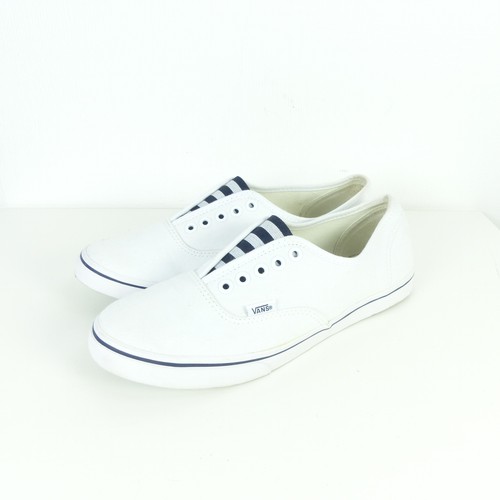 VANS Sneaker Slipper Low Weiß Blau Streifen Gr. US Man 8 US Woman 9.5 EUR 40,5