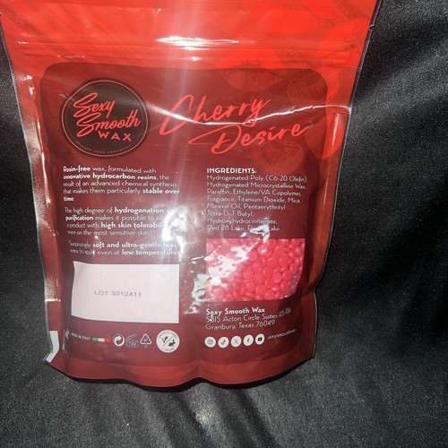 Premium Stripless Hard Wax For Hair Removal Sexy Smooth Wax 15.9 OzCherry Desire - Picture 5 of 7