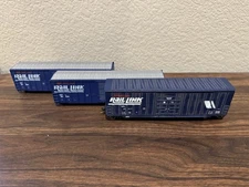 3 Roundhouse HO Scale Montana Rail Link (MRL) 50’ Box Cars w/KDs & Diff. Nos.