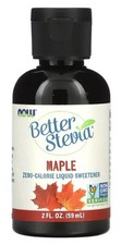 NOW Foods - Better Stevia, Zero-Calorie Liquid Sweetener, Maple, 2 fl oz 59 ml 