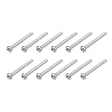 Machine Screws (M2x18mm) 100Pcs, Phillips Cross Pan Bolts 304 Stainless Steel