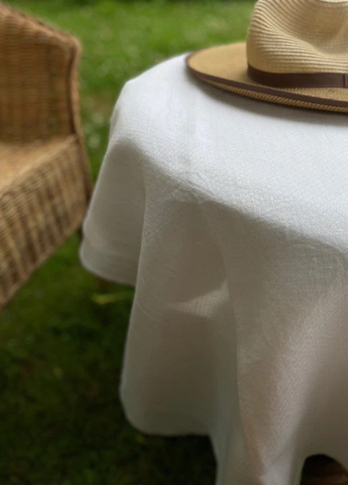 Grande Nappe Ancienne Très Beaux Damas Souple - Photo 4/4