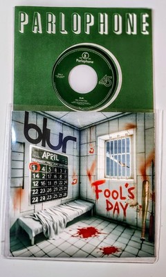 BLUR FOOL'S DAY RECORD STORE DAY US 7'' VINYL 45 MINT - FREE CUSTOM PIC SLEEVE