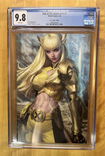 Fall of the House of X #1 (2024) CGC 9.8 NM/MT Marvel 1:50 Artgerm Virgin