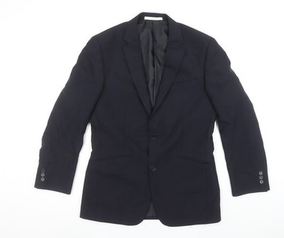 Burton Herren Blazer schwarz 36 S kurz klassisch einreihig