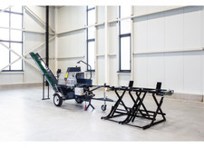 15PS Sägespaltautomat Sägespalter Schneidspalter Brennholz 20T Benz + Stammheber