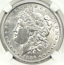 1886-O MORGAN SILVER DOLLAR in Extremely Fine to Almost Uncirculated condition 4