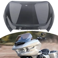 12" Wave Windshield Windscreen Smoke For Harley Road Glide CVO ST 2023 2024 2025