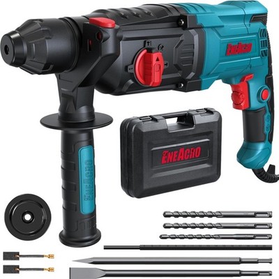 Bohrhammer SDS-Plus 1050W Beton Holz Metall 6 Geschwindigkeiten inkl. Zubehör