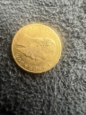 EMPERADOR MAXIMILIANO 1865 B MEXICAN Miniature Gold Coin | eBay