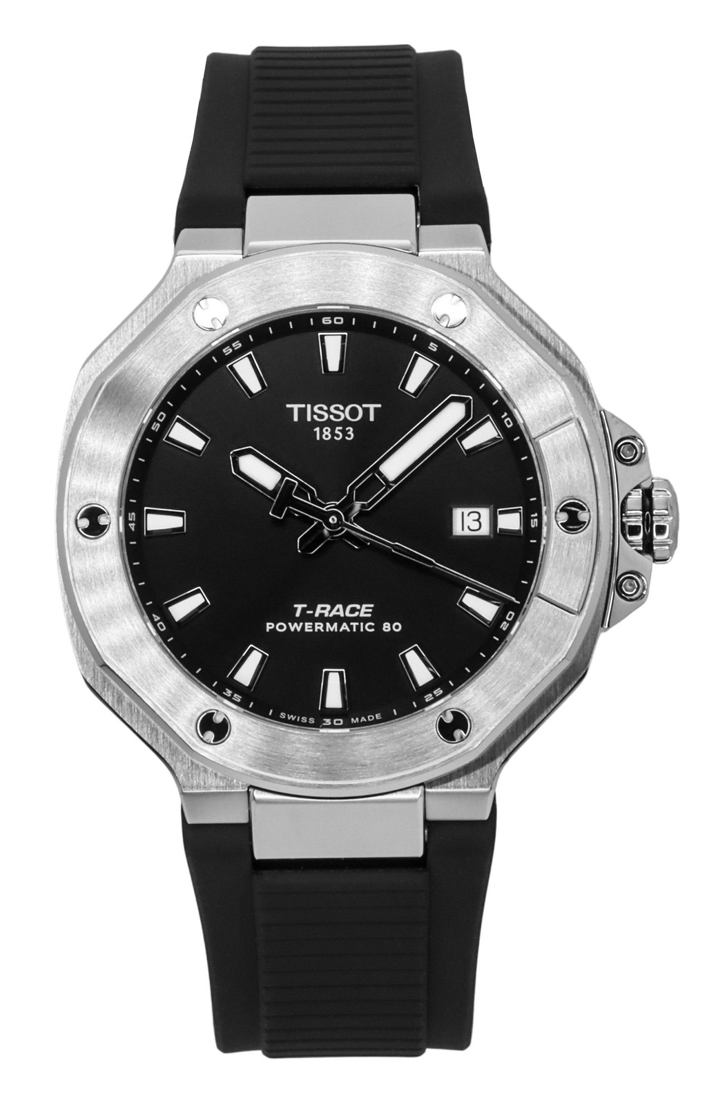 Tissot T-Race Powermatic 80 Black Dial Automatic T141.807.17.051.00 Mens Watch