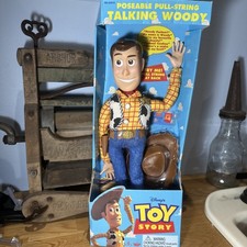 Toy Story Woody Thinkway Pull String Doll Vintage 15-inch New In Box NIB